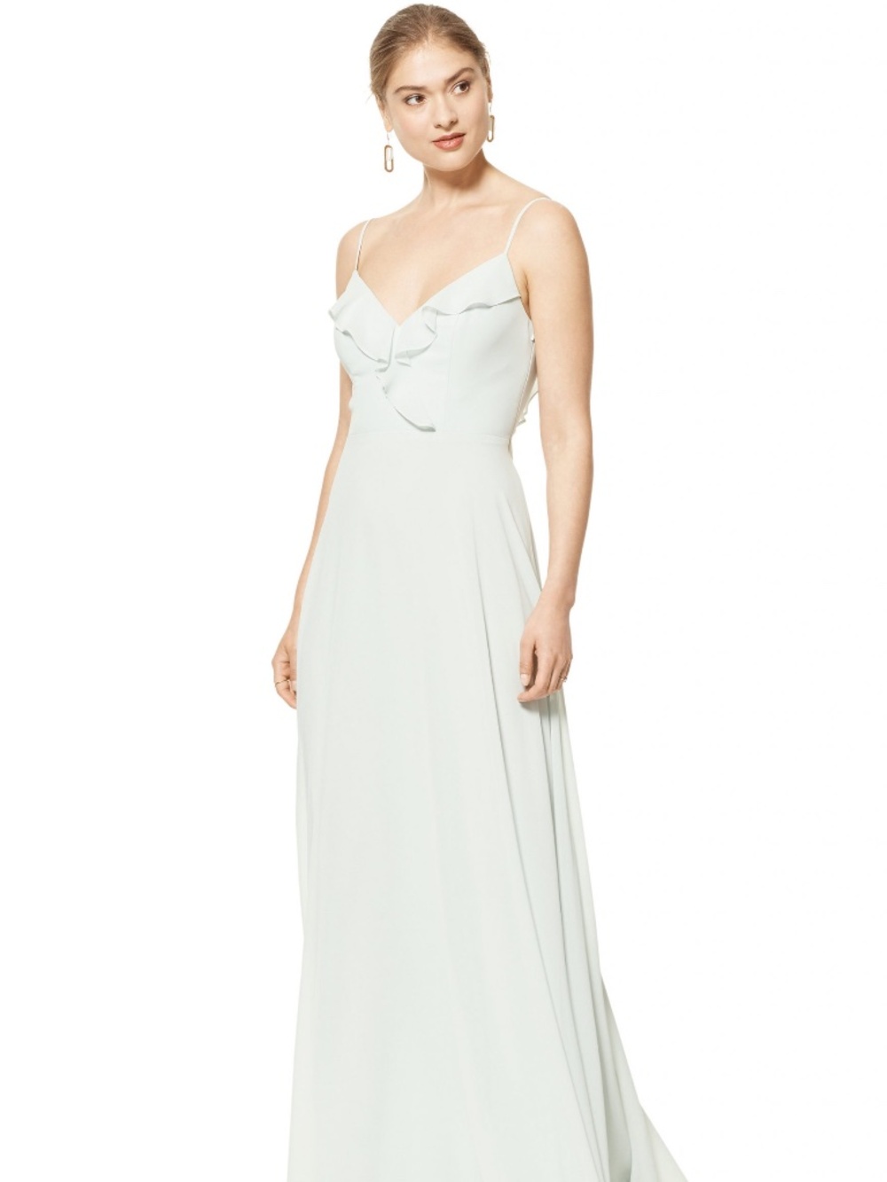 NWT BILL LEVKOFF SEAFOAM GREEN CHIFFON GOWN SIZE 12